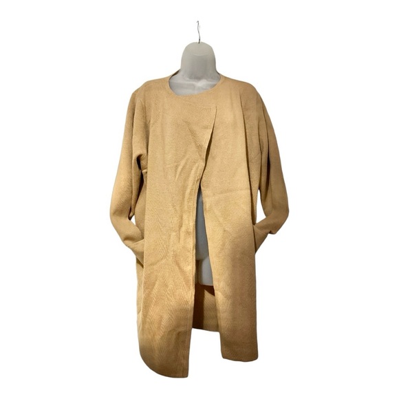 NWT J.Crew $158 Juliette collarless sweater-blazer Hthr Birch Size L J6339 - Picture 3 of 9